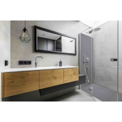 Slate showertray with square grid