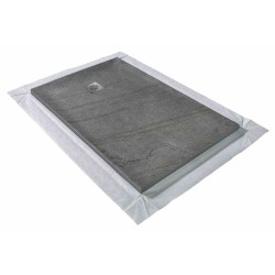Natural stone showertray with point grid