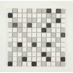 Resin ant natural stone mosaic - 100 x 50 cm - 2,5 x 2,5 cm